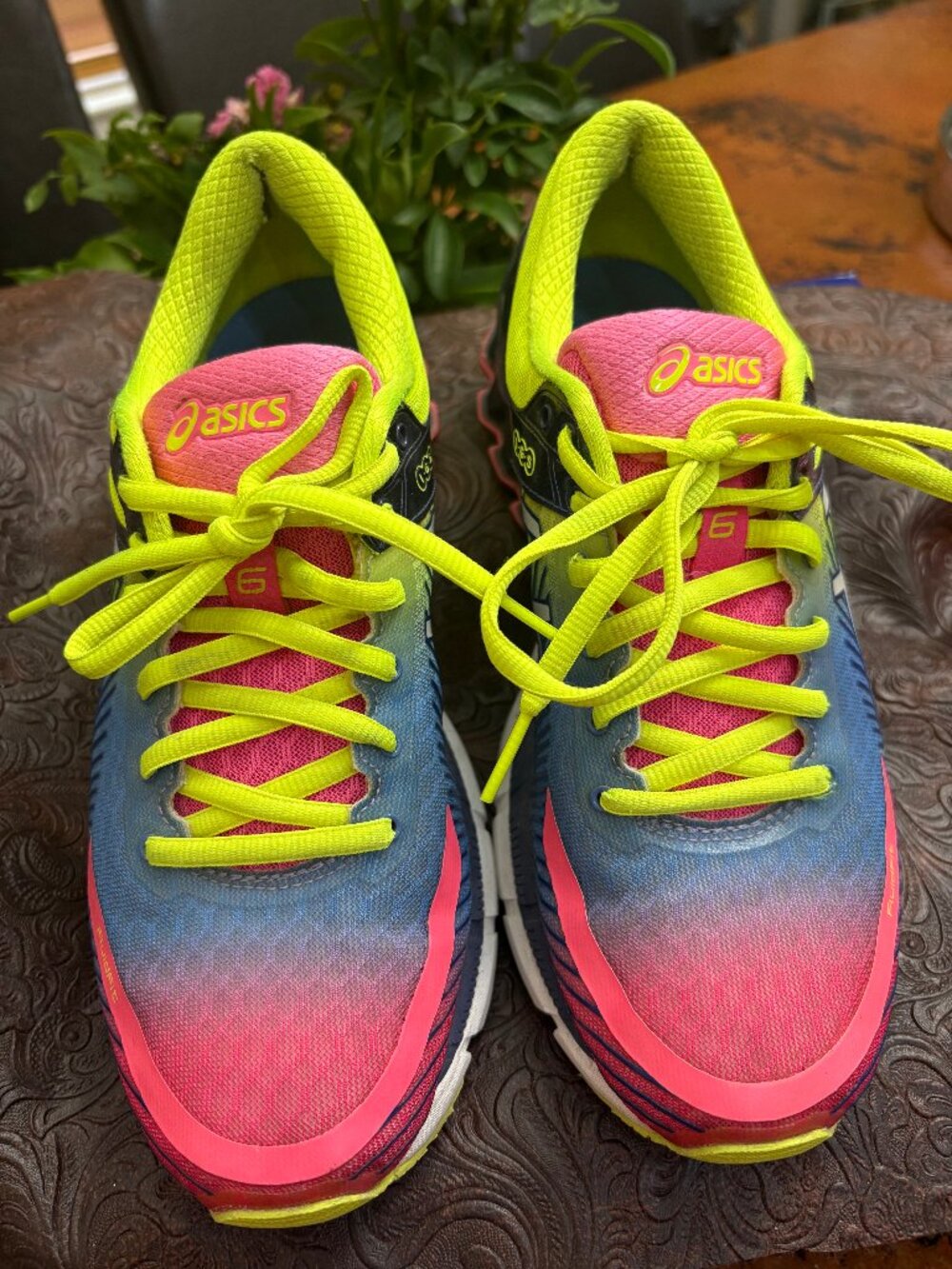 Bright Neon Colors Asics Sneakers / Tennis Shoes